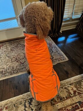 Duluth Trading Co Safety Reflection Hunter Orange Dog Jacket Size L